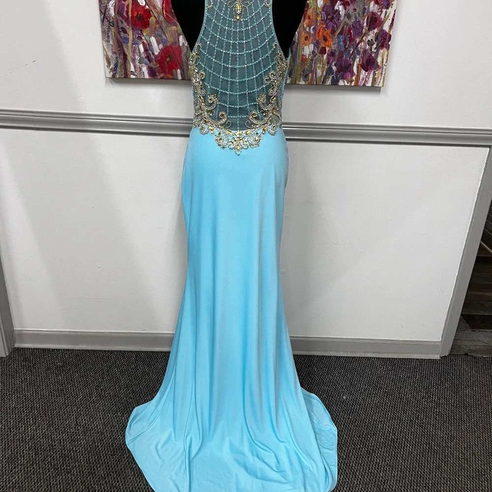 Lucci Lu sky blue formal New with tags #3057 - Picture 9 of 9